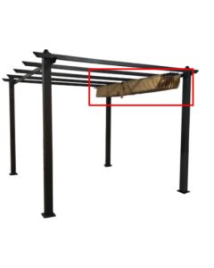 Toldo recambio para pergola corredera 3x4 m crudo p/pergola cod.23025737 import