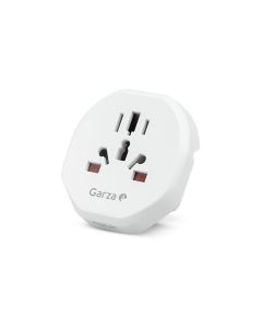 Adaptador universal viaje blanco usa garza