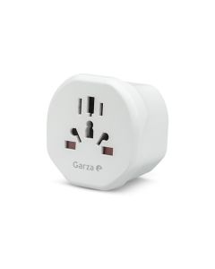 Adaptador universal viaje blanco uk garza