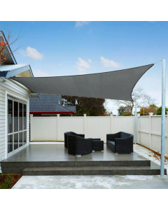 Toldo vela sombreo cuadrado polietileno 185gr 3,6x3,6m antracita natuur