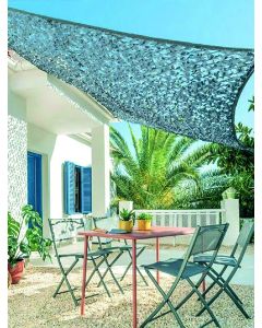 Toldo vela sombreo rectangular camuflaje 03x04m gris natuur