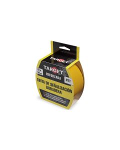Cinta adhesiva señalización 33mtx50mm amarilla target
