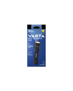 Linterna led recargable night cutter pro f30r 1500lm ip67 usb c varta