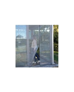 Mosquitera 2 paneles cierre magnetico continuo 420x250 gris non