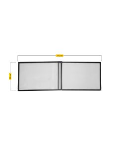 Mosquitera ventana extensible malla aluminio 50x75-142cm antracita schellenberg