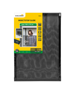 Mosquitera ventana extensible fibra vidrio 70x100-193cm antracita schellenberg