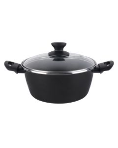 Cacerola con tapa cristal acero forjado alboran ø 24cm induccion magefesa