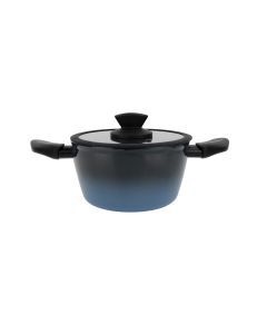 Olla con tapa acero forjado esmaltado alboran ø 20cm induccion magefesa