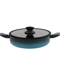 Tartera con tapa acero forjado esmaltado alboran ø 28cm induccion magefesa