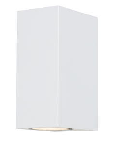 Aplique exterior confo blanco 2xgu10 ip44 cristalrecord