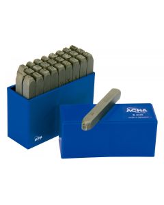 Abecedario golpe 06mm acha