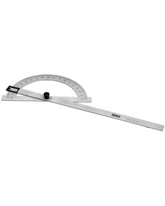 Transportador angulos acero cromado mate visor cuadrado y cerrado ø130x0160mm acha