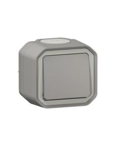 Conmutador superficie gris ip55 new plexo legrand