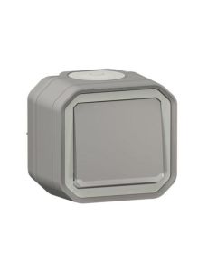 Pulsador luminoso superficie gris ip55 new plexo legrand