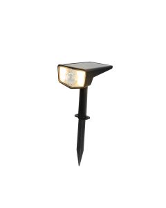 Baliza solar led boreas negro 100lm rgb garza