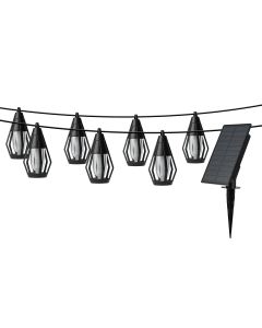 Guirnalda solar led selene negro 16k 200lm efecto llama garza