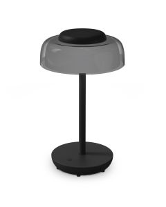 Lampara solar led mouro negro 200lm rgb garza