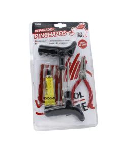 Reparador pinchazo neumatico mecha kit pool line