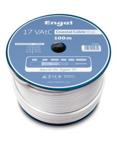 Cable antena coaxial blanco 100 metros axil