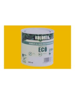 Esmalte al agua eco satinado 750 ml amarillo real kolorea