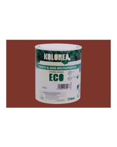 Esmalte al agua eco satinado 750 ml rojo ingles kolorea
