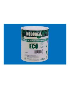 Esmalte al agua eco satinado 750 ml azul luminoso kolorea