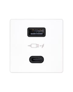 Cargador usb a+c 30w blanco simon 27