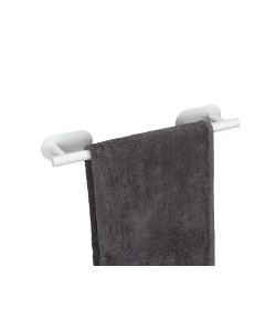Toallero de barra de acero inoxidable 40 cm turbo-loc® serie orea white mat wenko