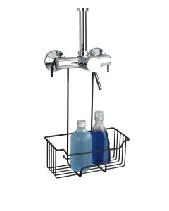 Cesto para la ducha acero inoxidable negro serie milo wenko