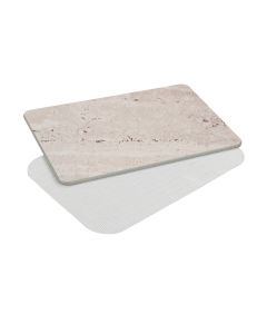 Alfombra de baño diatomita gris marmoleado 39 x 1 x 60 cm wenko