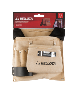 Cinturon porta-herramieintas de piel 3 bolsillos bellota