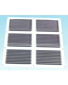 Rejilla ventilacion plana 300x300mm 10 uds aluminio esmaltado blanco verwal