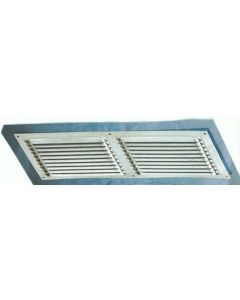 Rejilla ventilacion plana 300x100mm 10 uds aluminio esmaltado blanco verwal