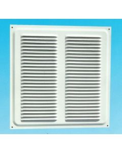 Rejilla ventilacion 240x240mm plana 10 uds aluminio esmaltado blanco pla verwal