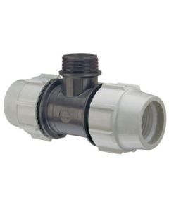 Te mixta rosca macho 32 mm x 1 polietileno plasson