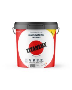 Pintura plastica interior exterior blanco total mate 4 l blanco titanlux