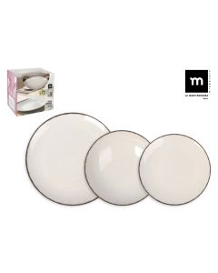 Vajilla 12pcs stoneware monaco anllo la mediterranea