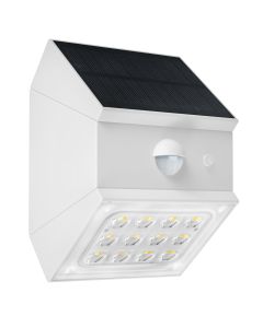 Aplique led solar blanco detector de movimiento cct 230lm ip65 xanlite