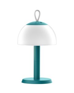 Lampara led portatil recargable 3 en 1 azul 330lm 2700k ip44 ajustable en altura xanlite
