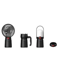 Pack ventilador+linterna+farol recargable usb 700lm 400lm 1600ll xanlite