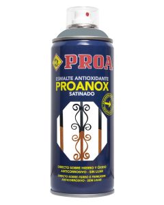 Esmalte antioxidante spray proanox satinado 400 ml gris medio ral 7042