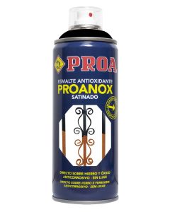 Esmalte antioxidante spray proanox satinado 400 ml negro