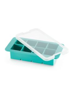 Cubitera cuadrada xl con tapa turquoise lekue