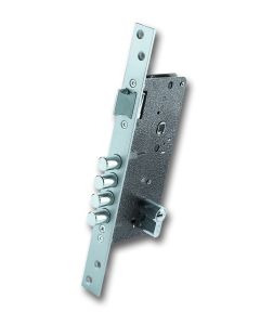 Cerradura seguridad embutir 700b/50 ds15/70d canto redondo cromo mate ezcurra