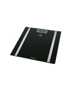 Bascula de baño digital diagnostica 180kg cristal negro jata