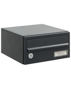 Buzon horizontal slim comunidad interior antracita 12x24x25cm arregui