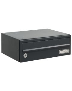 Buzon horizontal slim comunidad interior antracita 12x34,5x25cm arregui