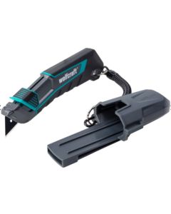Cuter de cuchilla trapezoidal con estuche pro safe wolfcraft