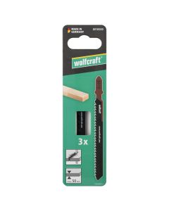 Hoja sierra calar corte rapido hcs vastago t 50mm 3pz wolfcraft