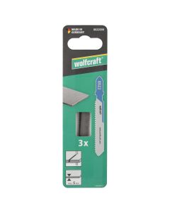 Hoja sierra calar corte fino hss vastago t 6mm 3pz wolfcraft